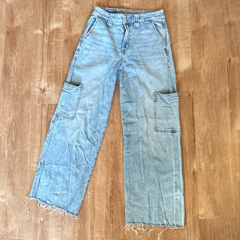 American Eagle Outfitters Light Blue Flare Jeans